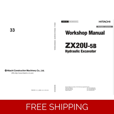 HITACHI ZX20U-5B EXCAVATOR WORKSHOP MANUAL HITACHI ZX20U-5B EXCAVATOR WORKSHOP MANUAL